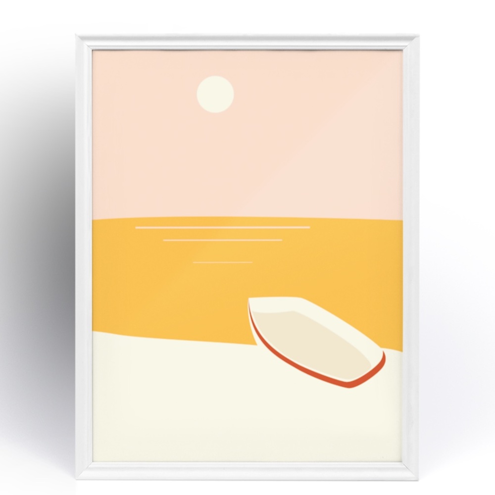 Abstract Landscape Wall Art Print Poster Unframed - Picture 6 of 6